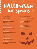 Halloween Bar Menu