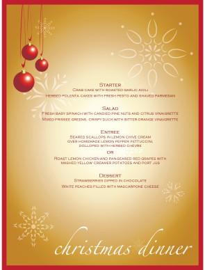 customize christmas party menu customize christmas party menu