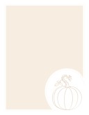Pumpkin Sketch Background