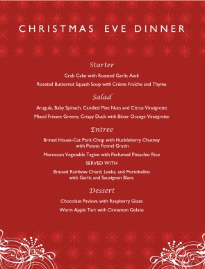 customize restaurant christmas menu customize restaurant christmas menu
