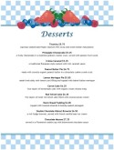 Berries Dessert Menu