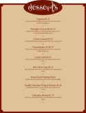 Sample Dessert Menu