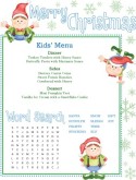 Christmas Kids Menu