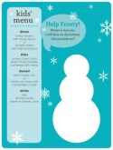 Winter Kids Menu