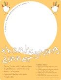 Kids Thanksgiving Menu