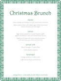 Christmas Party Buffet Menu