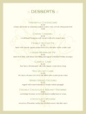 Dessert Cream Menu