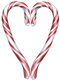 Candy Cane Heart Image