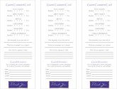 Guest Comment Card