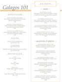Cafe Bar Menu