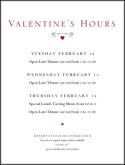 Valentines Dinner Flyer