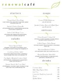 Corner Cafe Menu