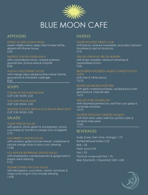 Customize Menu for Cafe