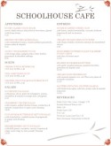 Garden Cafe Menu