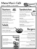 American Cafe Menu