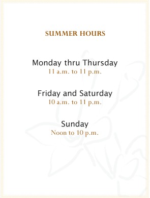 summer hours flyer restaurant flyer hours of operation template