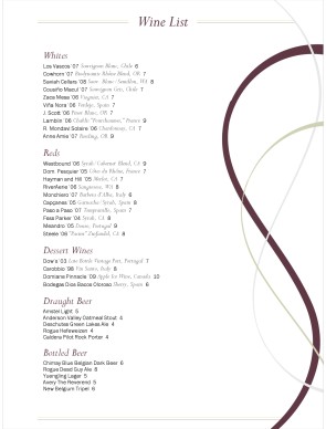 Customize Best Wine List