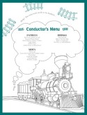 Kids Menu for Coloring