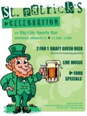 Restaurant St Patricks Flyer