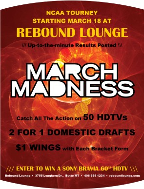 Customize March Madness Flier