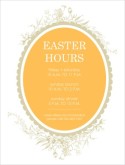 Easter Hours Flyer