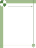 Shamrock Frame Clipart