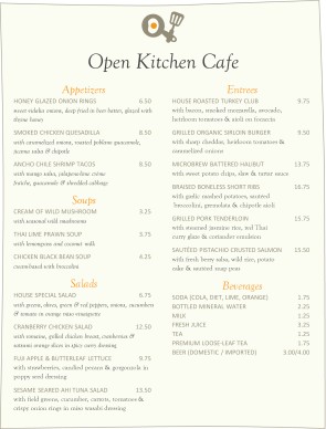 Customize Brunch Cafe Menu Customize Brunch Cafe Menu