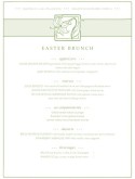 Brunch Menu for Easter