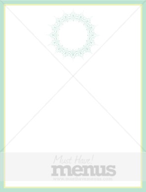 Sage Wreath Border