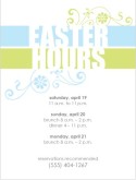 Easter Hours Flier