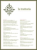 Italian Dinner Menu