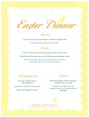 Easter Menu