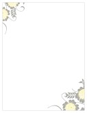 Dahlia Flower Menu Background