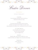 Menu for Easter