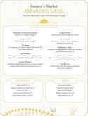 Dinner Breakfast Menu