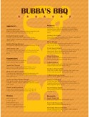 Barbeque Restaurant Menu