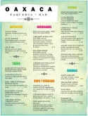 Mexican Restaurant Menu