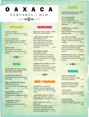 Customize Mexican Restaurant Menu