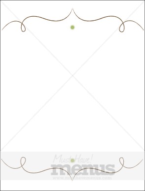 Flourish Brackets Menu Border