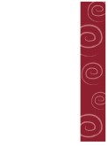 Red Spiral Menu Border
