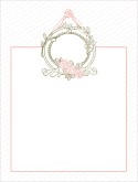 Simple Floral Menu Background