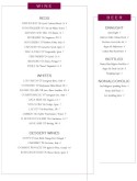 Sweet Wine List