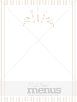 Cutlery Menu Background