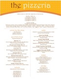 Italian Pizzeria Menu