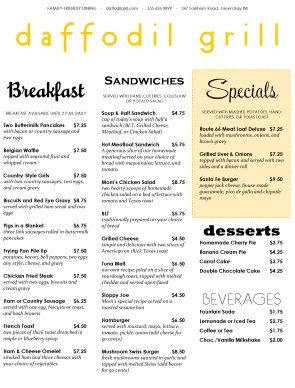 Customize Family Style Menu