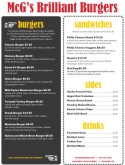 Backyard Burger Menu