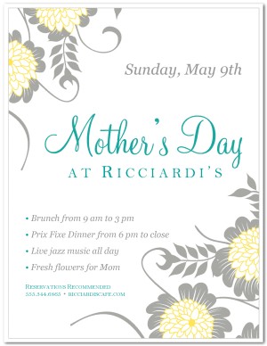 mothers day flyer template mother s day flyers