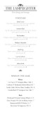 Menu for Cocktail Bar