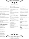 Wedding Menu