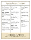 Breakfast Platter Menu